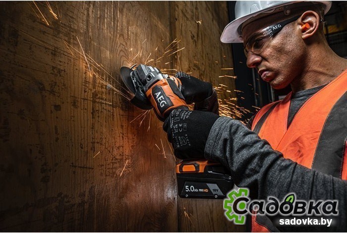 Угловая шлифмашина AEG Powertools BEWS 18-125BLPX2-0 4935480857 (без АКБ)