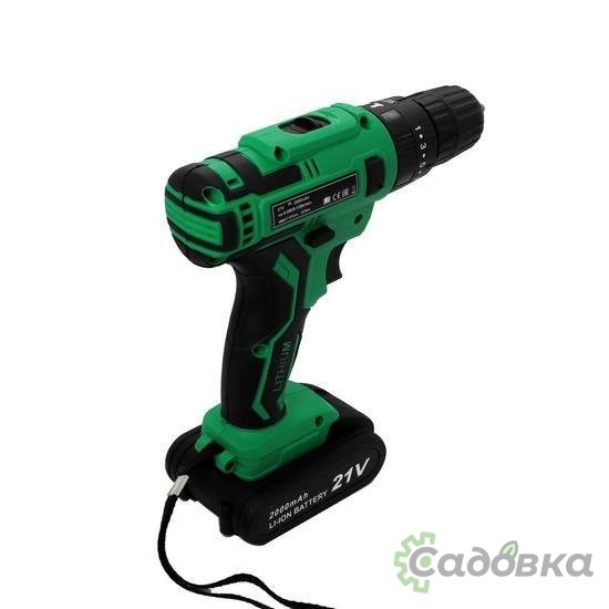 Ударная дрель-шуруповерт Zitrek Green Impact 21V 063-4044 (с 2-мя АКБ, кейс)