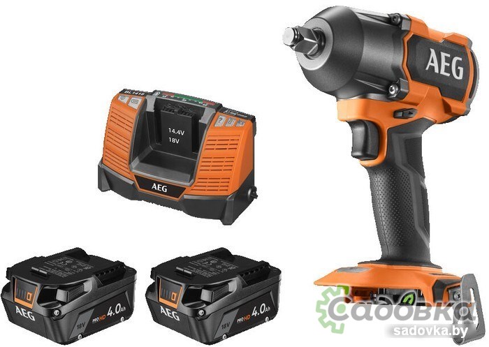 Гайковерт AEG Powertools BSS18MTF12BL-402C 4935479664 (с 2-мя АКБ, кейс)