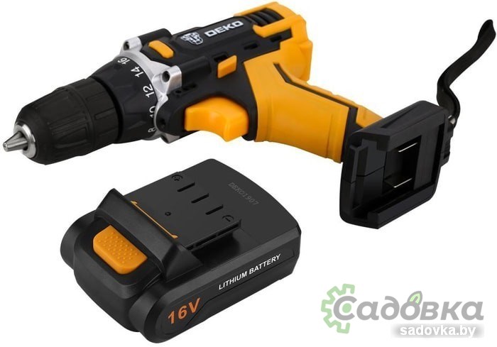 Дрель-шуруповерт Deko DKCD16FU-Li 063-4098 (с 1-им АКБ)