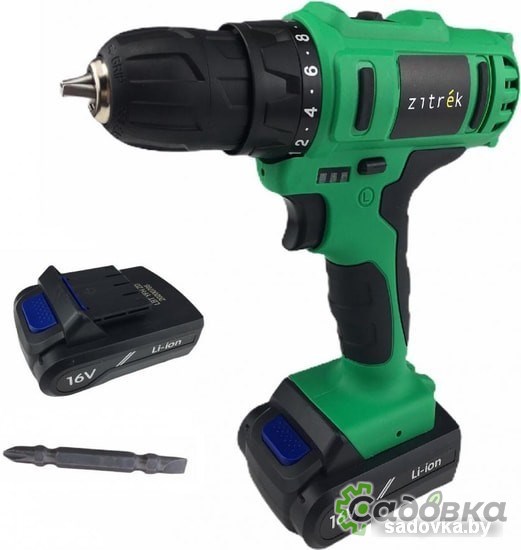 Дрель-шуруповерт Zitrek Greenpower 16-Li 063-4075 (с 2-мя АКБ, кейс)