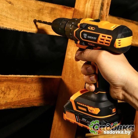 Дрель-шуруповерт Deko GCD20DU3 063-4144 (с 1-им АКБ, без кейса)