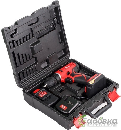 Дрель-шуруповерт Wortex BD 1415DLi + кейс