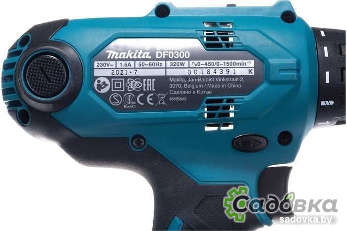 Дрель-шуруповерт Makita DF0300X3 (набор оснастки)