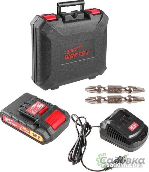 Дрель-шуруповерт Wortex BD 2020 DLi BD2020DLi1706 (с 2-мя АКБ, кейс)