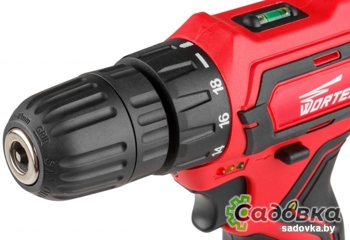 Дрель-шуруповерт Wortex BD 1213 Li BD1213Li03129A2 (с 1-им АКБ, набор оснастки)