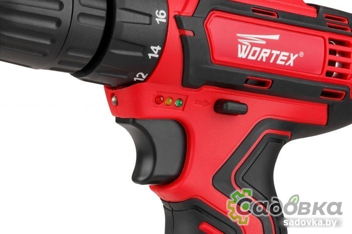 Дрель-шуруповерт Wortex BD 1213 Li BD1213Li03129A2 (с 1-им АКБ, набор оснастки)