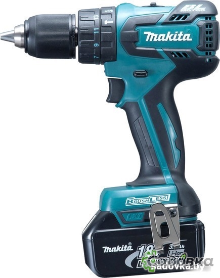 Дрель-шуруповерт Makita DHP459RFE (с 2-мя АКБ, кейс) Дрель-шуруповерт Makita DHP459RFE (с 2-мя АКБ, кейс)