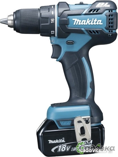 Дрель-шуруповерт Makita DDF480RME (с 2-мя АКБ, кейс) Дрель-шуруповерт Makita DDF480RME (с 2-мя АКБ, кейс)