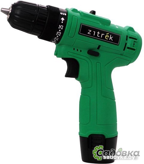 Дрель-шуруповерт Zitrek Green 12-Li-ion 063-4043 (с 2-мя АКБ, кейс, оснастка)