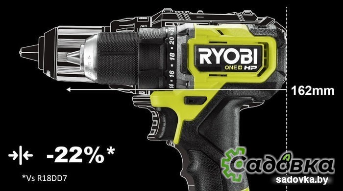 Дрель-шуруповерт RYOBI RDD18C-0 5133004979 (без АКБ)