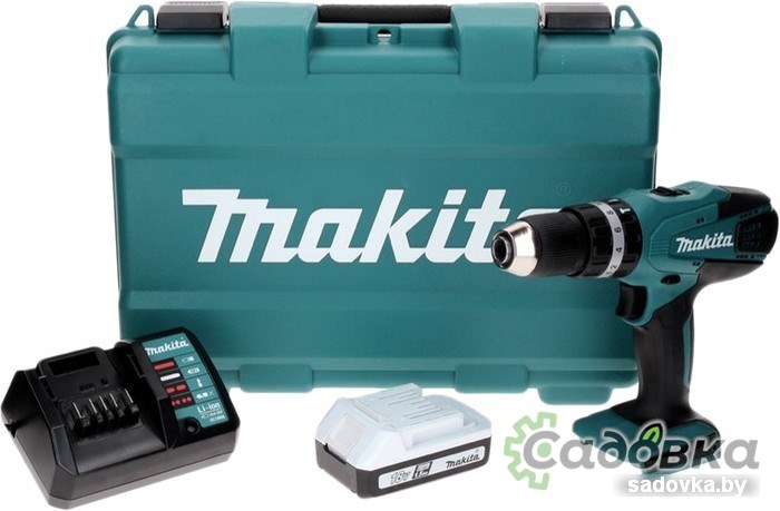 Ударная дрель-шуруповерт Makita HP457DW (с 1-им АКБ, кейс)