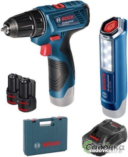 Дрель-шуруповерт Bosch GSR 120-LI Professional 06019F7005 (с 2-мя АКБ, кейс)