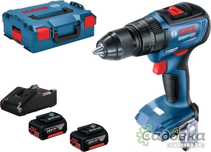 Дрель-шуруповерт Bosch GSB 18V-50 Professional 06019H5100 (с 2-мя АКБ, кейс)