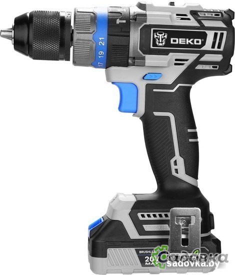 Ударная дрель-шуруповерт Deko DKCID20 063-4421 (с 2-мя АКБ, кейс)