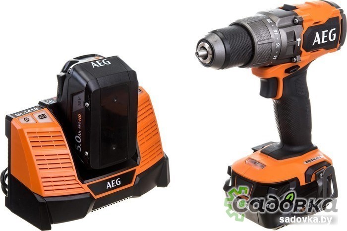Ударная дрель-шуруповерт AEG Powertools BSB 18C3BL-502C 4935478939 (с 2-мя АКБ 5 Ач, кейс)