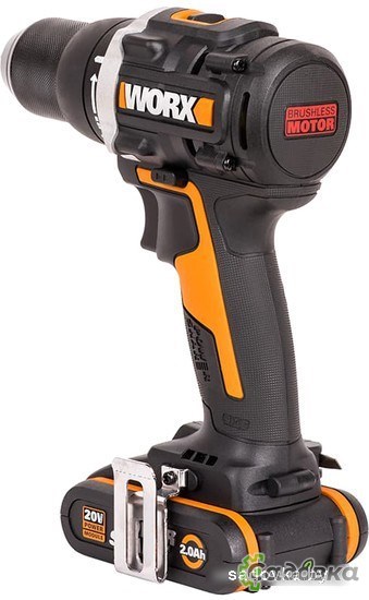 Дрель-шуруповерт Worx WX102 (с 2-мя АКБ, кейс)