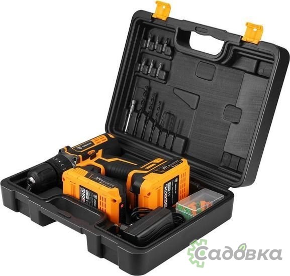 Ударная дрель-шуруповерт Deko DKCD20 Impact Set 063-4415 (с 2-мя АКБ 2 Ач, кейс)