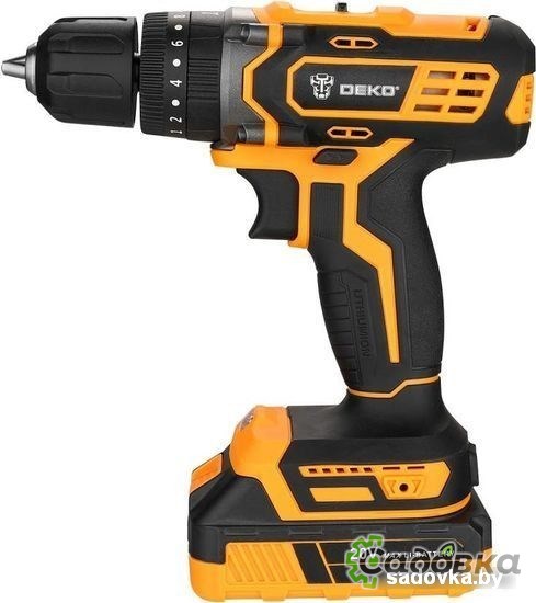 Ударная дрель-шуруповерт Deko DKCD20 Impact Set 063-4415 (с 2-мя АКБ 2 Ач, кейс)