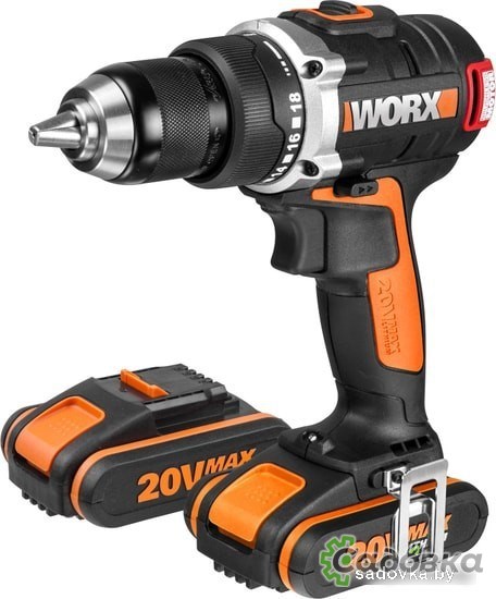Дрель-шуруповерт Worx BL WX175 (с 2-мя АКБ, кейс)