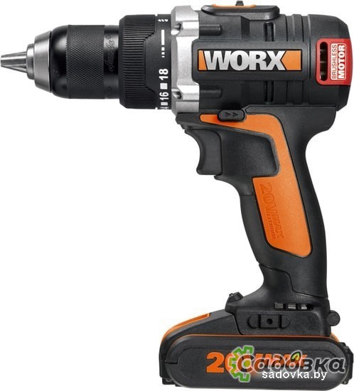 Дрель-шуруповерт Worx BL WX175 (с 2-мя АКБ, кейс)