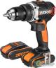 Дрель-шуруповерт Worx BL WX175 (с 2-мя АКБ, кейс)
