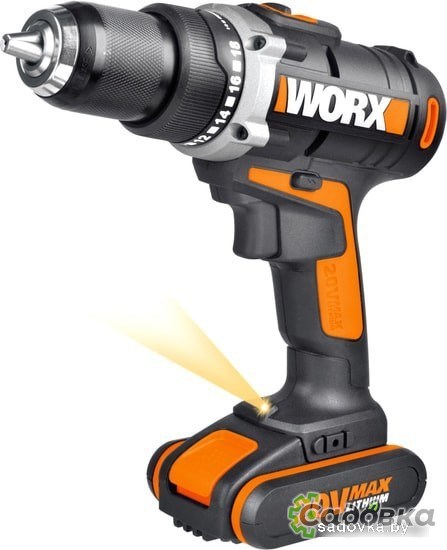 Дрель-шуруповерт Worx WX183.1 (с 2-мя АКБ, кейс)