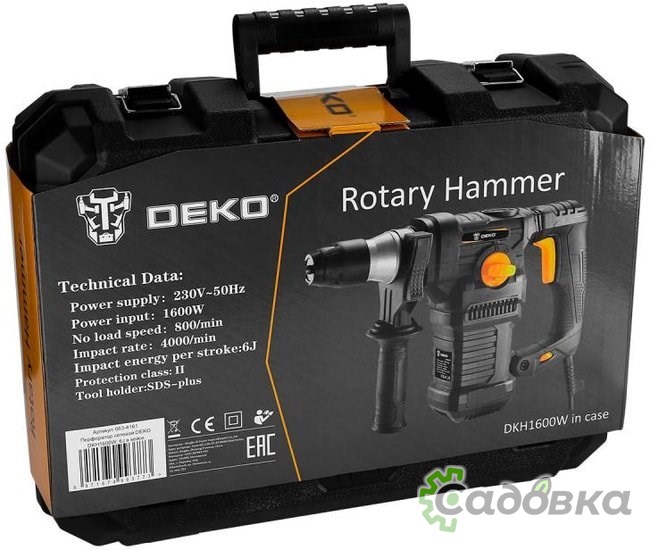 Перфоратор Deko DKH1600W SET 7
