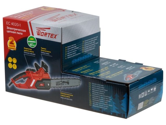 Пила цепная электрическая WORTEX EC 4020-1 шина 40 см (16