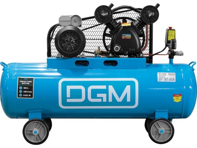 Компрессор DGM AC-2100B ременной (400 л/мин, 8 атм, ременной, масляный, ресив. 100 л, 230 В, 2.4 кВт) (DG2720-2)