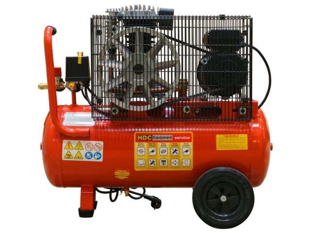 Компрессор HDC HD-A051 ременной (396 л/мин, 10 атм, ременной, масляный, ресив. 50 л, 220 В, 2.20 кВт) (HDC Equipment) (HD-A051)