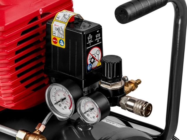 Компрессор ASILAK SLA-324 коаксиальный (235 л/мин, 8 атм, коаксиальный, масляный, ресив. 25 л, 230 В, 1,5 кВт) (AS2840-0)