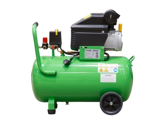 Компрессор ECO AE-501-3 коаксиальный (260 л/мин, 8 атм, коаксиальный, масляный, ресив. 50 л, 220 В, 1.80 кВт) (AE-501-3)