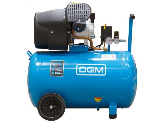 Компрессор DGM AC-2101 коаксиальный (440 л/мин, 8 атм, коаксиальный, масляный, ресив. 100 л, 220 В, 2.20 кВт) (AC-2101)