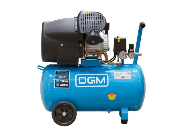 Компрессор DGM AC-254 коаксиальный (440 л/мин, 8 атм, коаксиальный, масляный, ресив. 50 л, 220 В, 2.20 кВт) (AC-254)