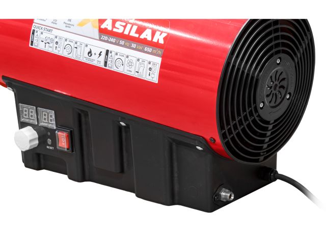 Нагреватель воздуха газовый ASILAK SLG-30000T прям., 30 кВт, термостат, переносной (Мощность 30кВт; Производительность 650 м3/ч; Тип газа: Пропан; Тер (AS6310-5)