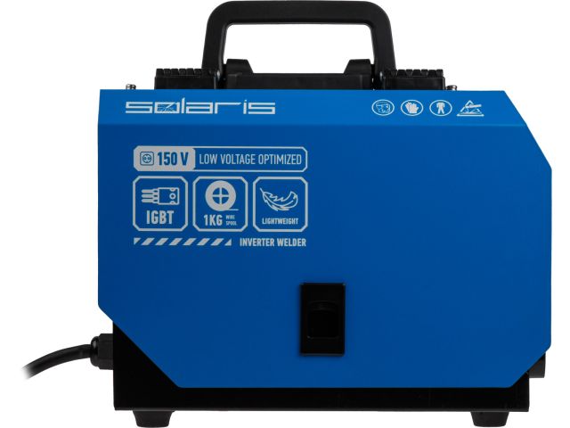 Полуавтомат сварочный Solaris FLUX-205 (230В; 20-180 А; 20,5 В / 80 В / 62 В; FLUX/MMA/TIG LIFT; байонетный разъем;) (SL5712-2)