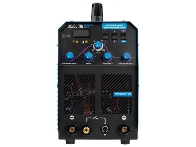 Инверторный аппарат аргонодуговой сварки SOLARIS TIG-220 AC/DC (AC/DC TIG; HF; MMA; 200 A; 150 В-240 В) (TIG-220ACDC)
