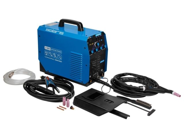 Инверторный аппарат аргонодуговой сварки SOLARIS TIG-220 AC/DC (AC/DC TIG; HF; MMA; 200 A; 150 В-240 В) (TIG-220ACDC)