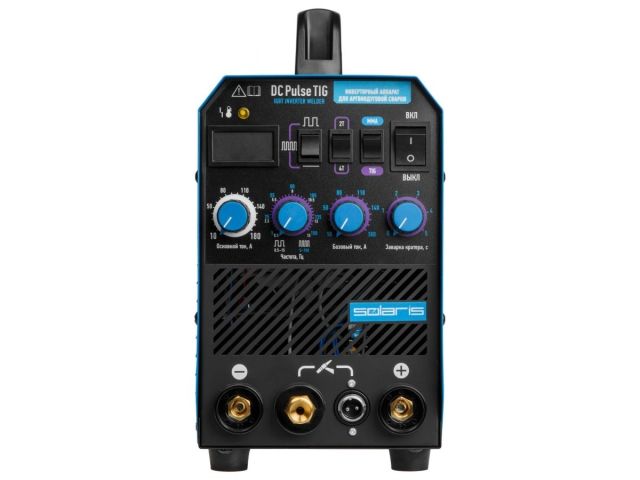 Инверторный аппарат аргонодуговой сварки SOLARIS TIG-200P (DC TIG; HF; Pulse; MMA; 180 A; 150 В-240 В) (TIG-200P)