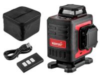 Нивелир лазерный линейный WORTEX LX LL 0340-2 (4х360°, до 25 м, +/- 0.3 мм/м, зеленый) (резьба 1/4