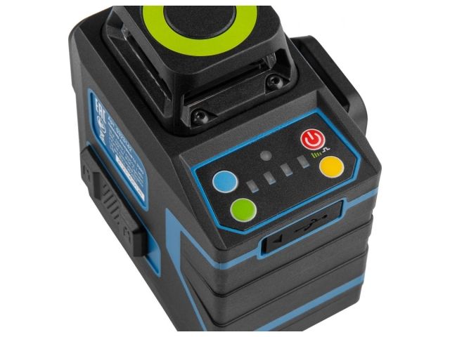 Нивелир лазерный BULL LL 3303 со штативом в кор. 3х360°, до 60 м, +/- 0.3 мм/м, зеленый (резьба 1/4