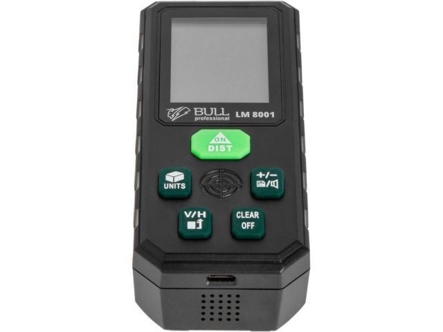 Дальномер лазерный BULL LM 8001 в кор. Проекция креста (зеленый), 0,08 - 80 м, +- 2 мм (1323465)