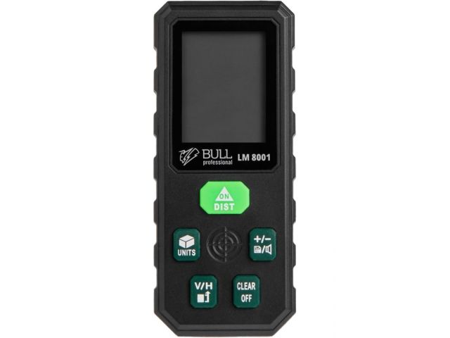 Дальномер лазерный BULL LM 8001 в кор. Проекция креста (зеленый), 0,08 - 80 м, +- 2 мм (1323465)