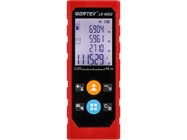 Дальномер лазерный WORTEX LR 4002 в кор., 0,05 - 40, + 2 мм (1329388)
