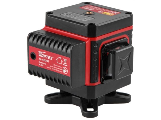 Нивелир лазерный WORTEX LL 0330-1 в чем. + аксессуары 3х360°, до 25 м, +/- 0.3 мм/м, зеленый (резьба 1/4
