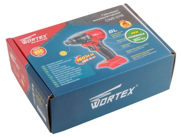 Аккум. ударный гайковерт/винтоверт WORTEX CWR 0118 в кор. ALL1 XLT SOLO БЕСЩЕТ., 18 В, 160 Н*м (внутр. шестигр. 1/4 