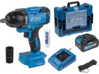 Аккум. ударный гайковерт BULL SC 1807 Xcase, XLTpro, БЕСЩЕТ., 18 В, 750 Н*м, 1/2