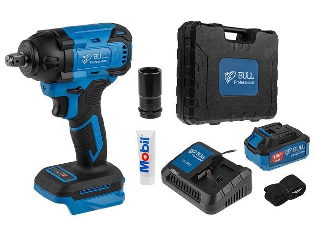 Аккум. ударный гайковерт BULL SC 1804 в чем. XLTpro БЕСЩЕТ., 18 В, 400 Н*м, 1/2 Аккум. ударный гайковерт BULL SC 1804 в чем. XLTpro БЕСЩЕТ., 18 В, 400 Н*м, 1/2