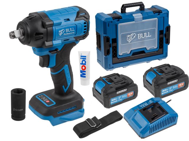 Аккум. ударный гайковерт BULL SC 1804 Xcase, XLTpro, БЕСЩЕТ., 18 В, 400 Н*м, 1/2 Аккум. ударный гайковерт BULL SC 1804 Xcase, XLTpro, БЕСЩЕТ., 18 В, 400 Н*м, 1/2